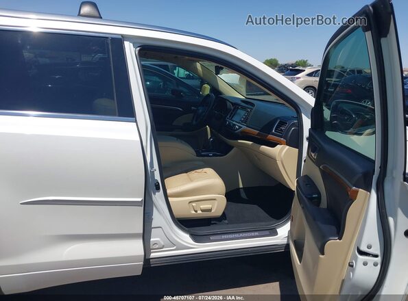 5TDDZRFH8JS898726 2018 TOYOTA HIGHLANDER White Вид салону спереду