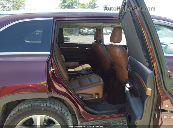 5TDDZRFH8JS910597 2018 TOYOTA HIGHLANDER Темно-бордовый Вид наклейки с VIN-кодом