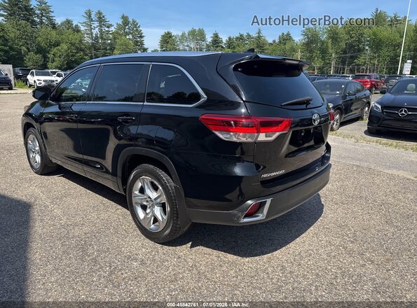 5TDDZRFH9HS465555 2017 TOYOTA HIGHLANDER Black Задня ліва чверть