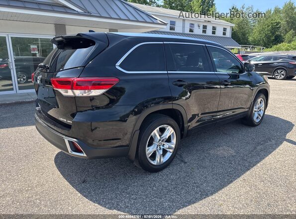 5TDDZRFH9HS465555 2017 TOYOTA HIGHLANDER Black Задня права чверть