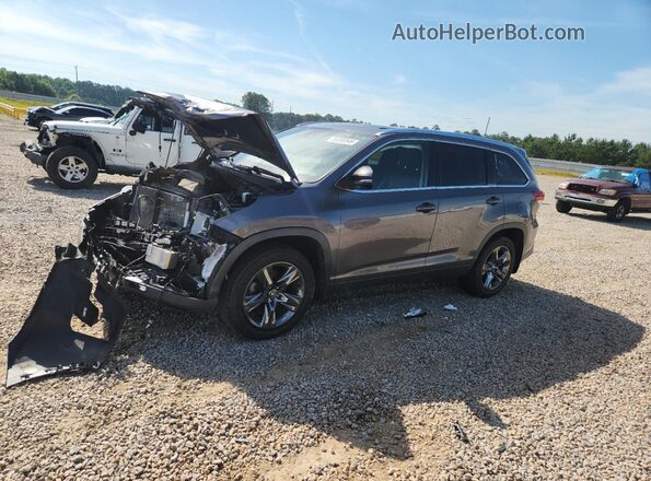 5TDDZRFH9HS472991 2017 TOYOTA HIGHLANDER Серый Задняя левая четверть