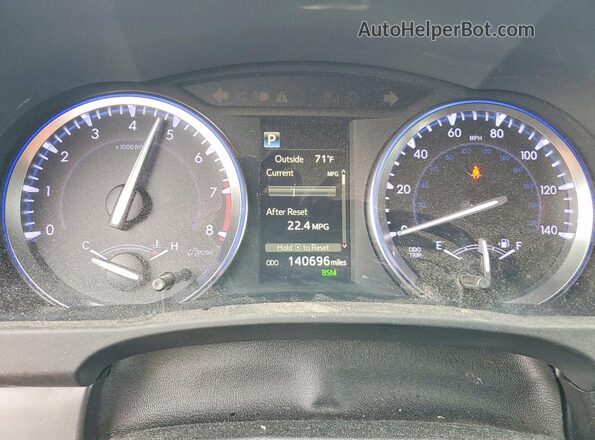 5TDDZRFH9JS887847 2018 TOYOTA HIGHLANDER Blue Вид щитка приладів