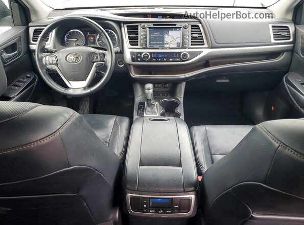 5TDDZRFH9JS887847 2018 TOYOTA HIGHLANDER Blue Вид панелі приладів