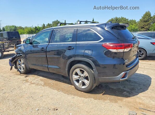 5TDDZRFH9KS733558 2019 TOYOTA HIGHLANDER Black Tył lewy