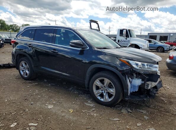 5TDDZRFH9KS956540 2019 TOYOTA HIGHLANDER Black Front right