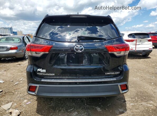 5TDDZRFH9KS956540 2019 TOYOTA HIGHLANDER Black Rear view