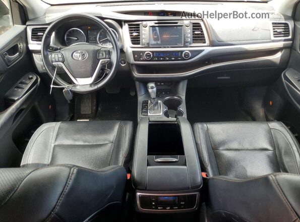 5TDDZRFH9KS956540 2019 TOYOTA HIGHLANDER Black Dashboard view