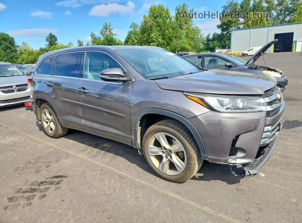 5TDDZRFHXHS363729 2017 TOYOTA HIGHLANDER Gray წინა მარჯვენა
