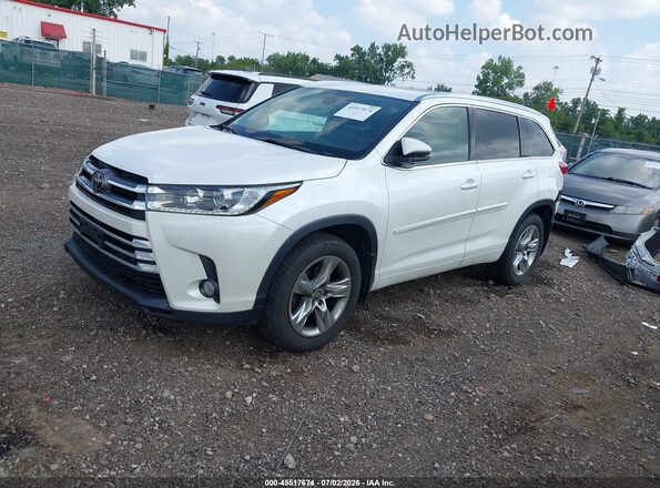 5TDDZRFHXJS485299 2018 TOYOTA HIGHLANDER White Առջևի ձախ երեք քառորդ տեսարան