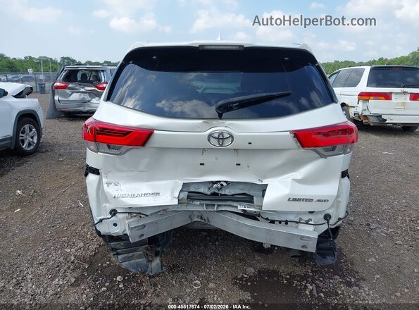 5TDDZRFHXJS485299 2018 TOYOTA HIGHLANDER White 