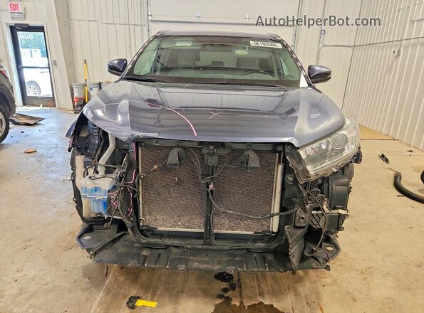 5TDDZRFHXJS819170 2018 TOYOTA HIGHLANDER Blue წინა ხედი