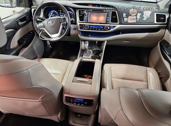 5TDDZRFHXJS819170 2018 TOYOTA HIGHLANDER Blue წინა პანელის ხედი