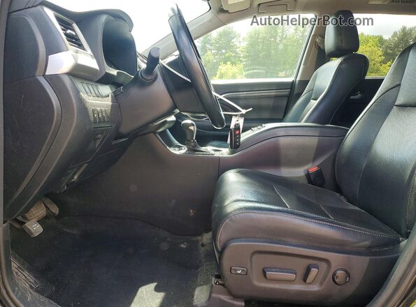 5TDDZRFHXJS890207 2018 TOYOTA HIGHLANDER Black Widok wnętrza z przodu