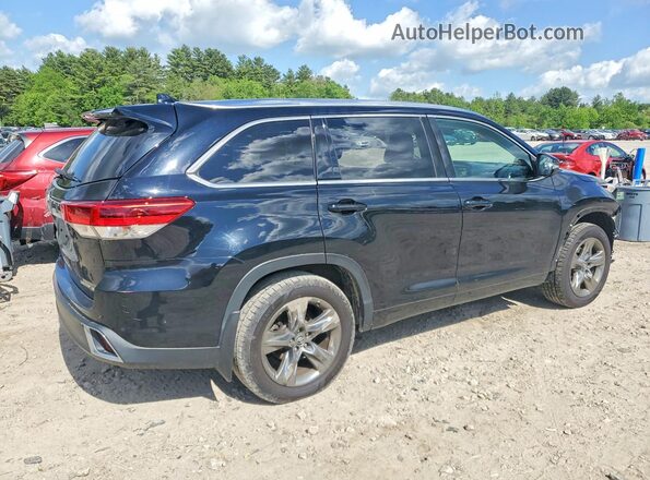 5TDDZRFHXJS890207 2018 TOYOTA HIGHLANDER Black Tył prawy