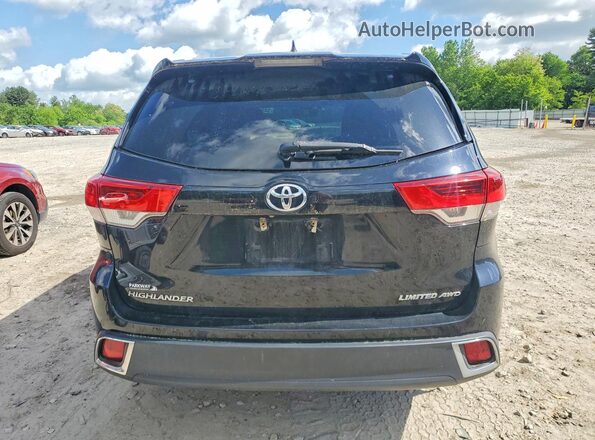 5TDDZRFHXJS890207 2018 TOYOTA HIGHLANDER Black Widok z tyłu