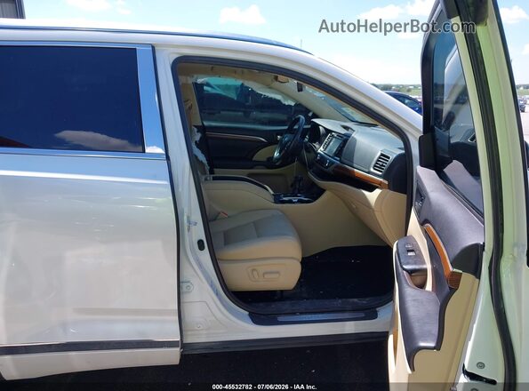 5TDDZRFHXKS722357 2019 TOYOTA HIGHLANDER White Front interior view