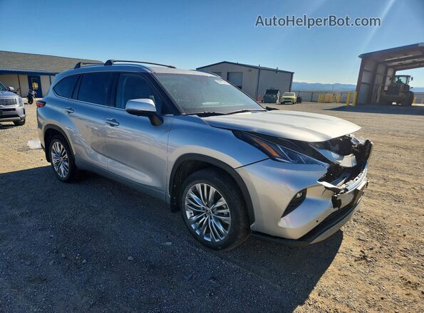 5TDEBRCH2PS594300 2023 TOYOTA HIGHLANDER Silver Передня права чверть