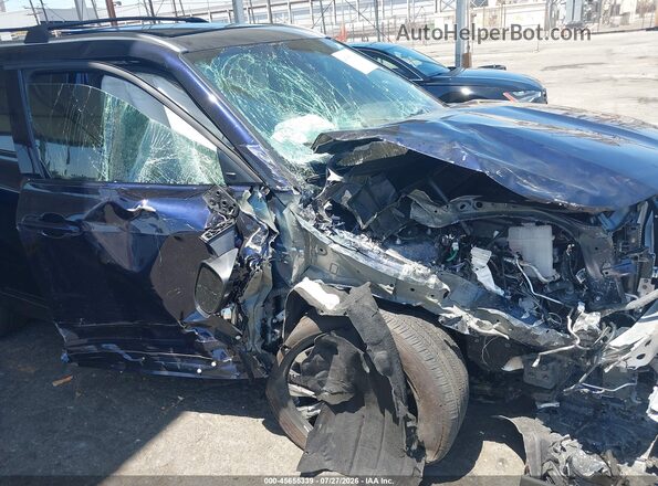 5TDEBRCH2SS689920 2025 TOYOTA HIGHLANDER HYBRID Blue Вид спереду