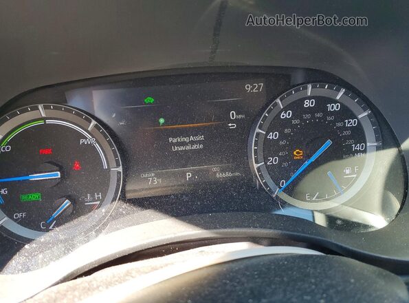 5TDEBRCH7MS062147 2021 TOYOTA HIGHLANDER Silver Вид щитка приладів