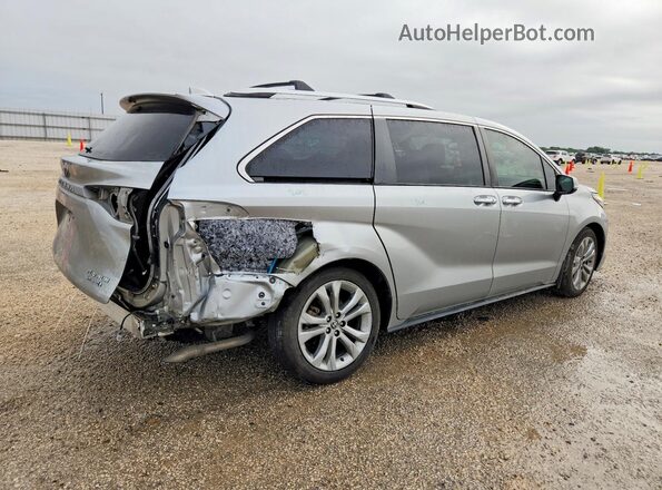 5TDERKEC0NS109590 2022 TOYOTA SIENNA Серебряный Задняя правая четверть