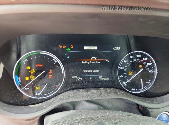 5TDERKEC0NS109590 2022 TOYOTA SIENNA Серебряный Вид щитка приборов