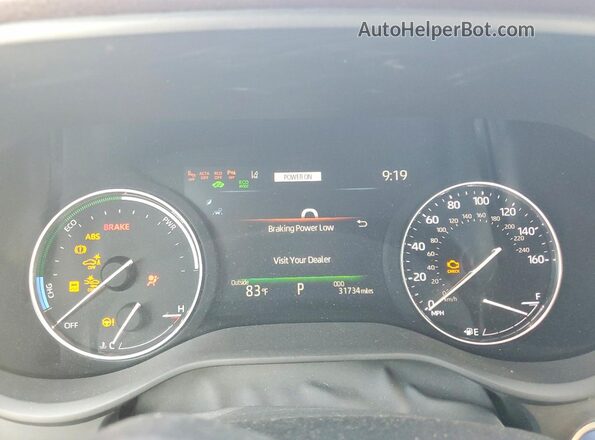 5TDERKEC0PS175415 2023 TOYOTA SIENNA Blue ხელსაწყოთა პანელის ხედი