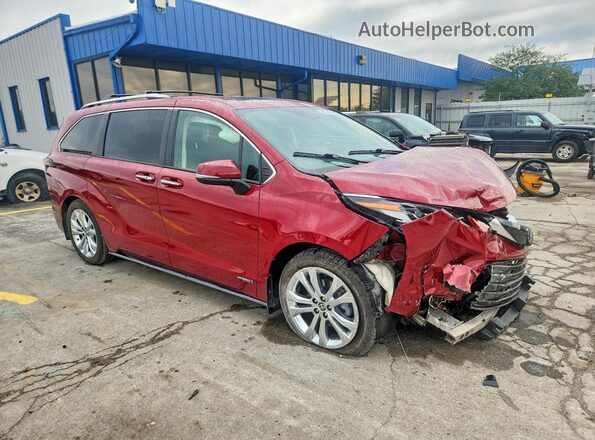 5TDERKEC1MS055280 2021 TOYOTA SIENNA Red Передня права чверть