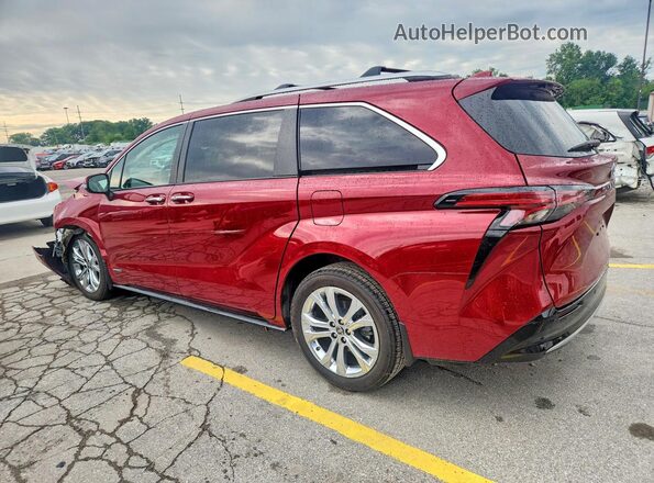 5TDERKEC1MS055280 2021 TOYOTA SIENNA Red Задня ліва чверть
