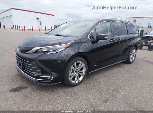 5TDERKEC5MS012254 2021 TOYOTA SIENNA Black წინა მარცხენა ხედი სამი მეოთხედიდან