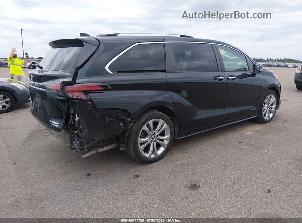 5TDERKEC5MS012254 2021 TOYOTA SIENNA Black უკანა მარჯვენა