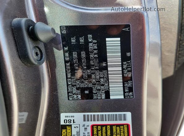 5TDERKEC7PS164928 2023 TOYOTA SIENNA Gray Widok naklejki z numerem VIN