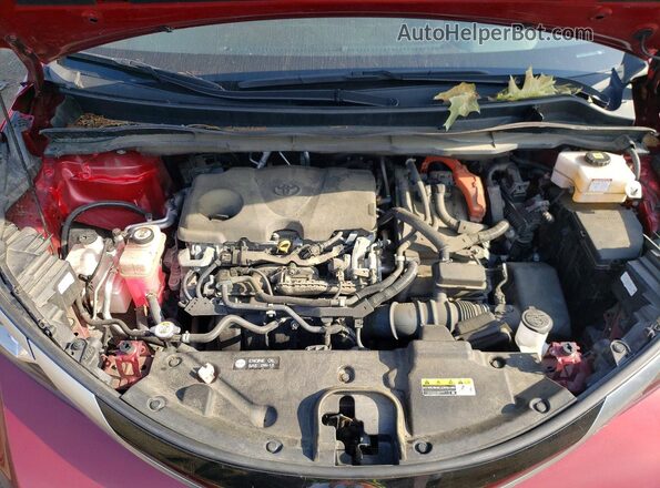 5TDESKFC0MS011872 2021 TOYOTA SIENNA Maroon Вид підкапотного простору