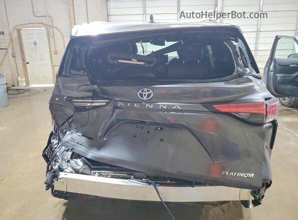 5TDESKFC0SS210689 2025 TOYOTA SIENNA Gray Rear view