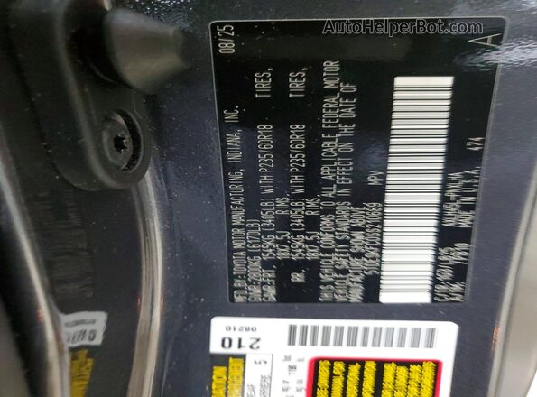 5TDESKFC0SS210689 2025 TOYOTA SIENNA Gray 360 interior view