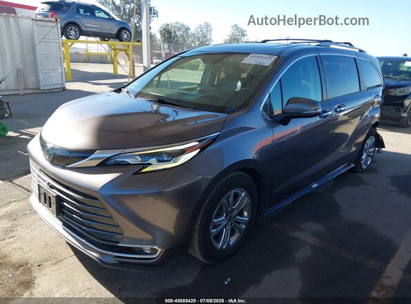 5TDESKFC4PS081525 2023 TOYOTA SIENNA Серый Передняя левая четверть