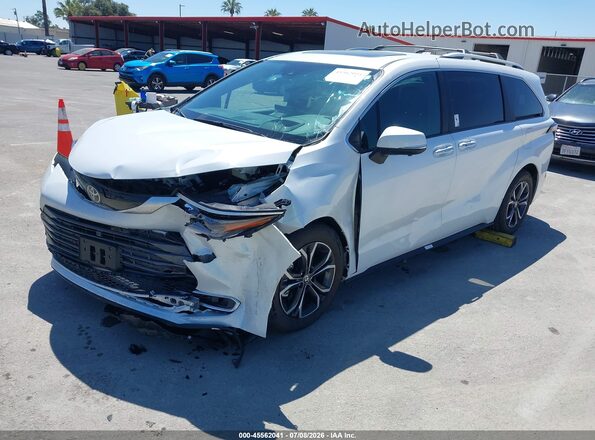 5TDESKFC4TS237086 2026 TOYOTA SIENNA White Առջևի ձախ երեք քառորդ տեսարան