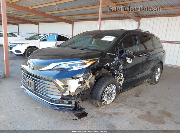 5TDESKFCXNS062233 2022 TOYOTA SIENNA Черный Передняя левая четверть