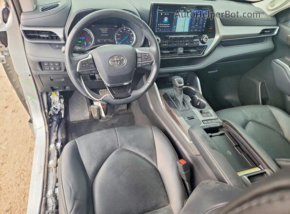 5TDFARAH5MS012423 2021 TOYOTA HIGHLANDER Silver წინა პანელის ხედი