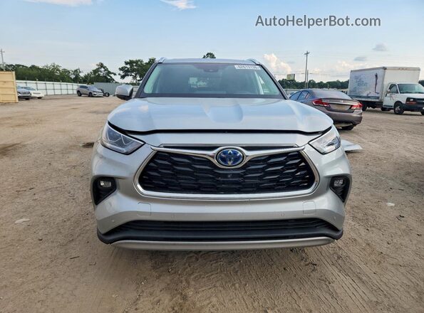 5TDFARAH5MS012423 2021 TOYOTA HIGHLANDER Silver წინა ხედი