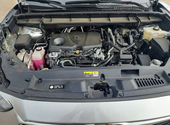 5TDFARAH5MS012423 2021 TOYOTA HIGHLANDER Silver ძრავის განყოფილების ხედი