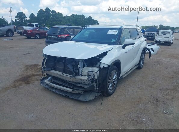 5TDFARAHXMS010098 2021 TOYOTA HIGHLANDER Cream Передня ліва чверть