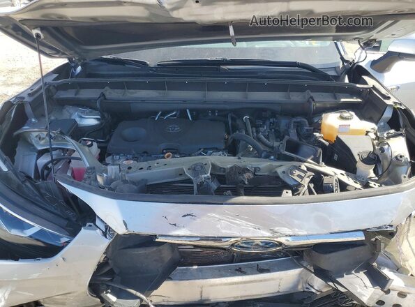 5TDFARAHXMS011512 2021 TOYOTA HIGHLANDER Silver Vista del compartimento del motor