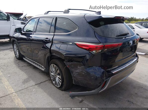 5TDFZRAH0MS072148 2021 TOYOTA HIGHLANDER Dark Blue Задняя левая четверть
