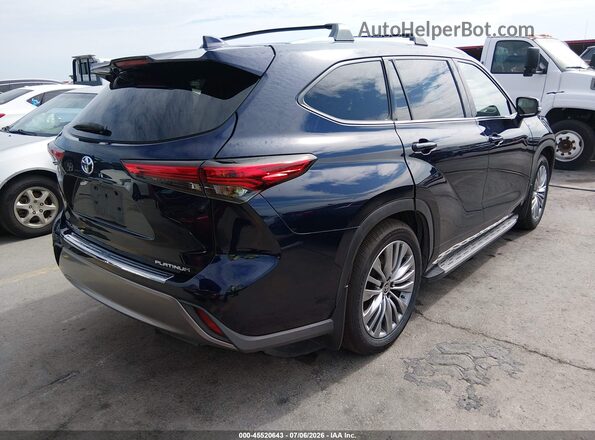 5TDFZRAH0MS072148 2021 TOYOTA HIGHLANDER Dark Blue Задняя правая четверть