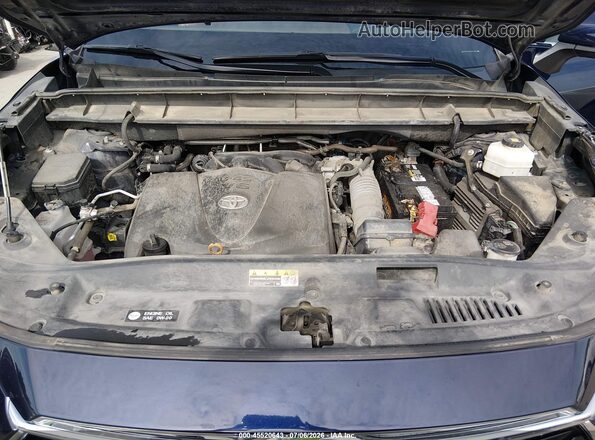 5TDFZRAH0MS072148 2021 TOYOTA HIGHLANDER Dark Blue Вид сзади