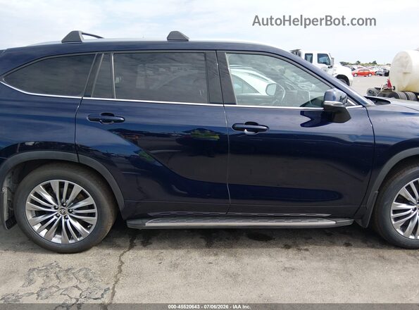 5TDFZRAH0MS072148 2021 TOYOTA HIGHLANDER Dark Blue Вид задней части салона