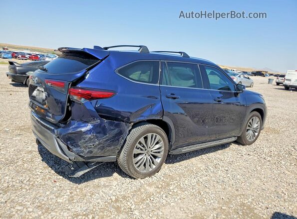 5TDFZRAH3NS100025 2022 TOYOTA HIGHLANDER Blue Rear right