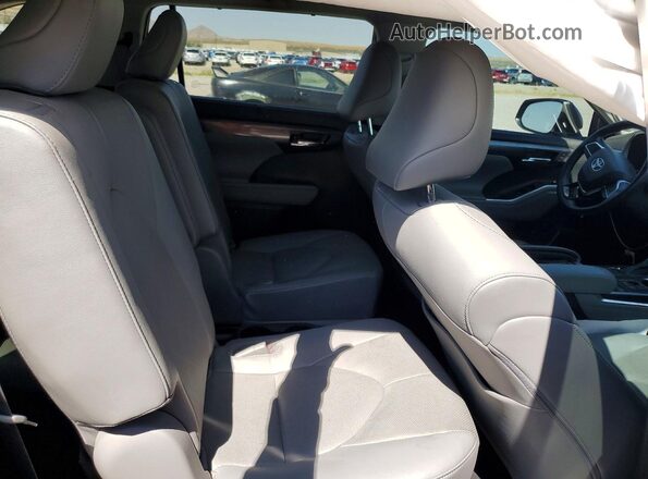 5TDFZRAH3NS100025 2022 TOYOTA HIGHLANDER Blue Rear seats view
