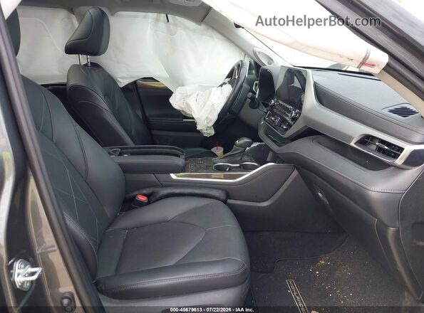 5TDFZRAH4MS067275 2021 TOYOTA HIGHLANDER Gray წინა სალონის ხედი