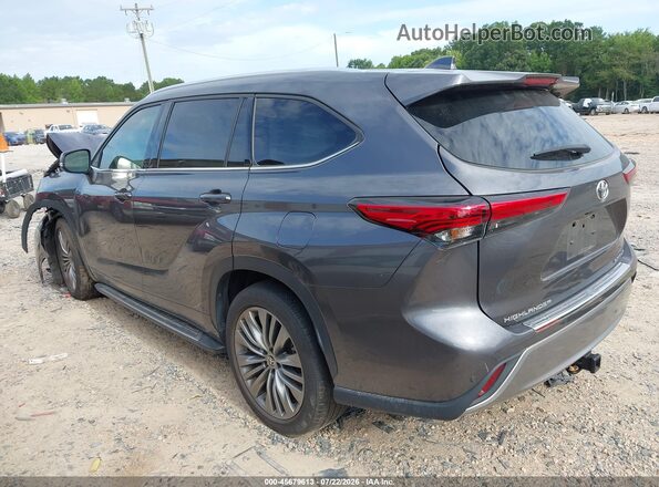 5TDFZRAH4MS067275 2021 TOYOTA HIGHLANDER Gray უკანა მარცხენა